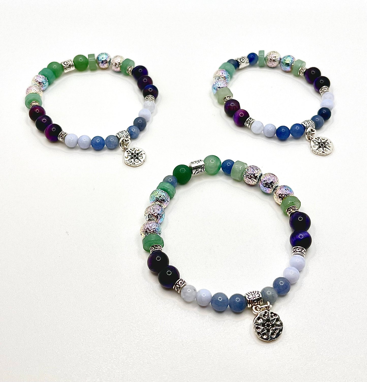 Trio of choose your own aventurine bracelets