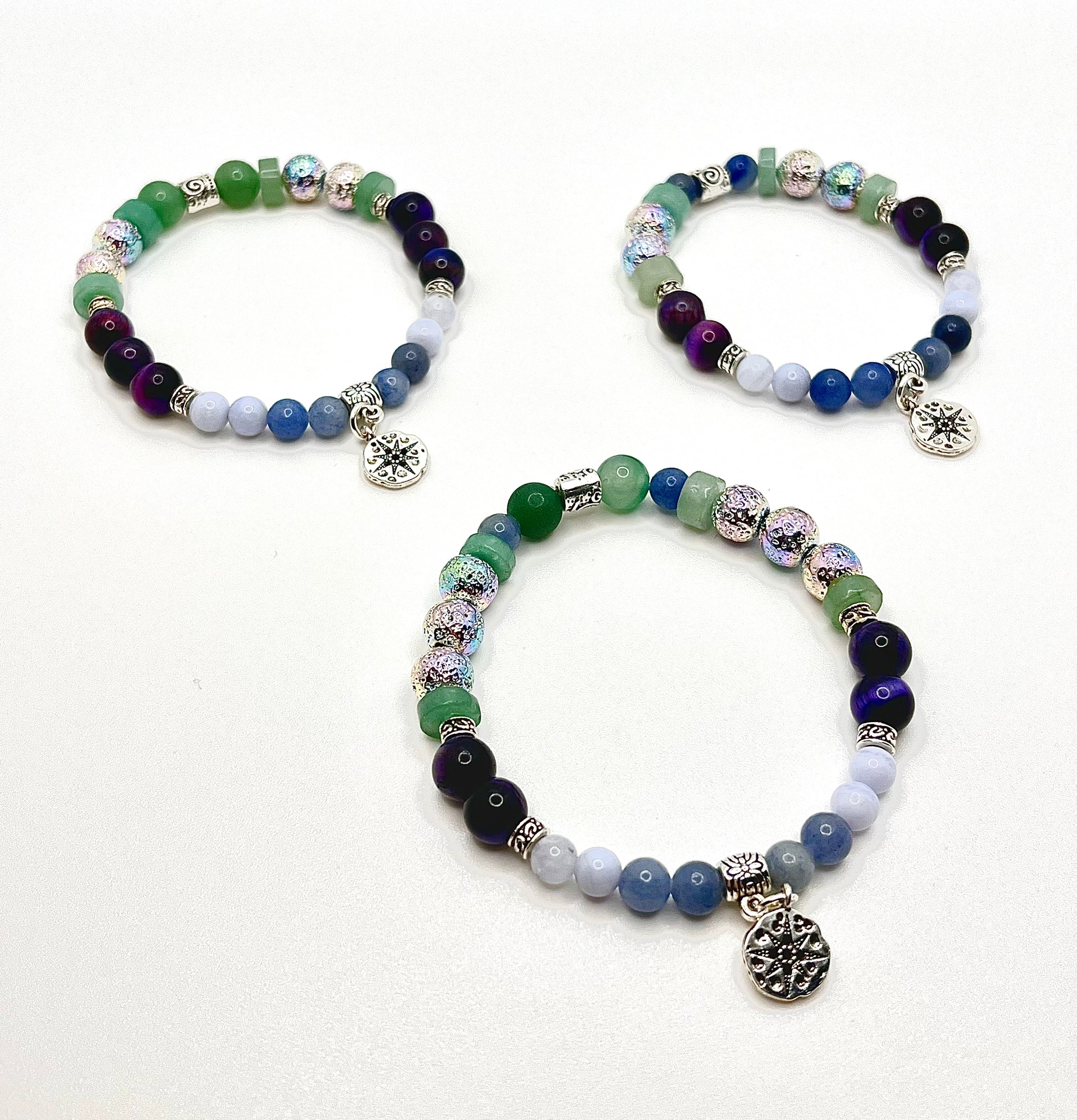 Trio of choose your own aventurine bracelets